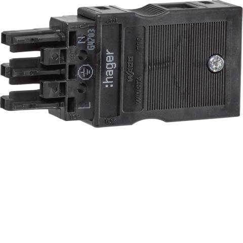 Hager G4703 wire connector Black