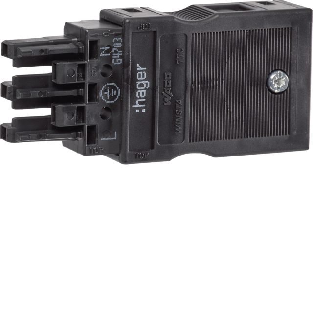 Hager G4703 wire connector Black