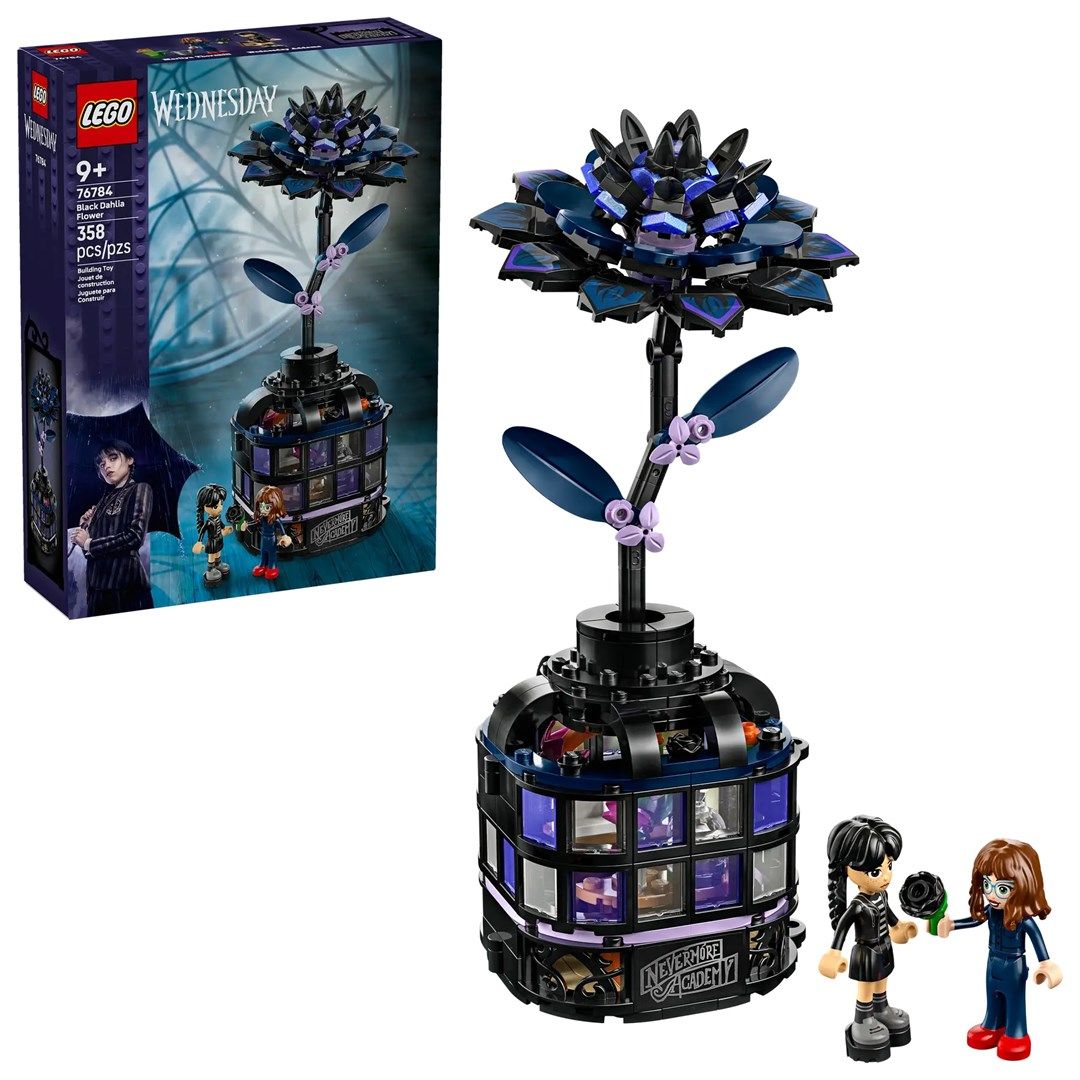 LEGO 76784 Wednesday Schwarze Dahlie