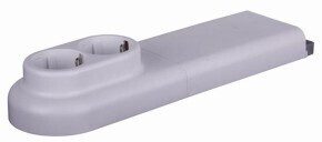 RULA Slk-Tank 3651010 Fussbodensteckdose Weiss 2-Fach