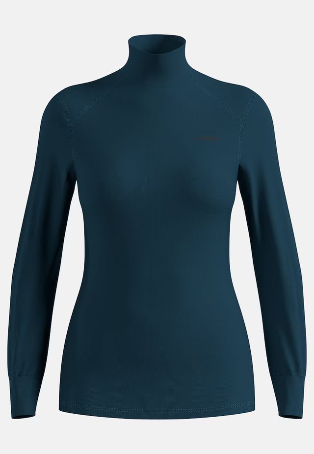 Bielizna termoaktywna z długim rękawem Odlo BL TOP turtle neck l/s ACTIVE WARM niebieska S