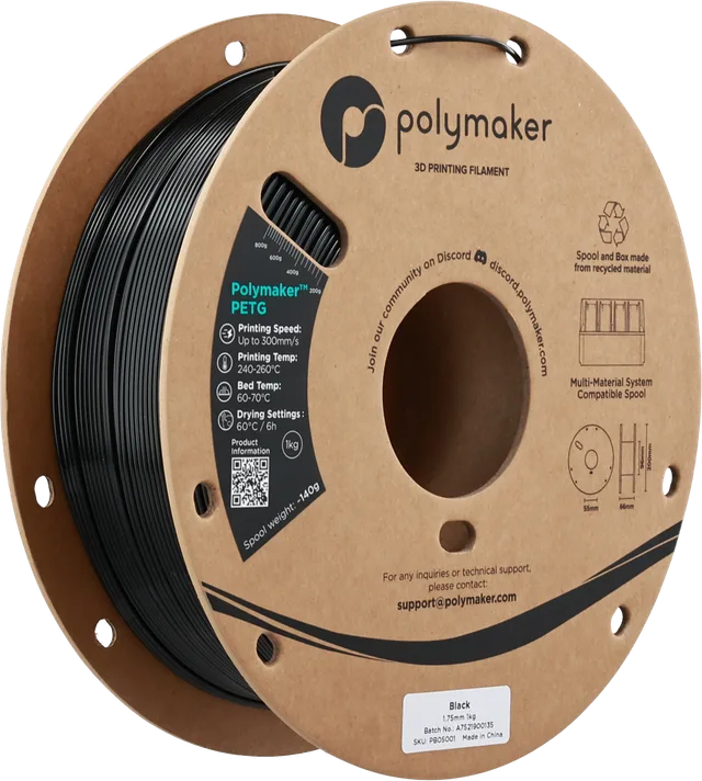 Polymaker PB05001 3D printing material Polylactic acid (PLA) Red 1 kg