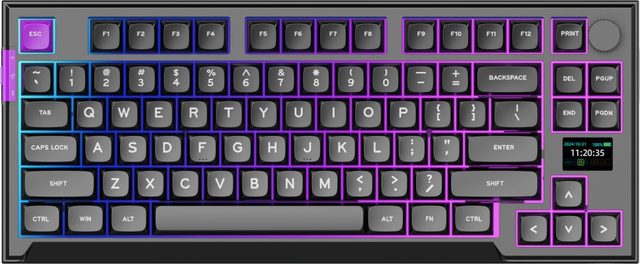 Klawiatura PREYON Silent claw TKL brown Gateron Brown Pro (PSCTB85B)