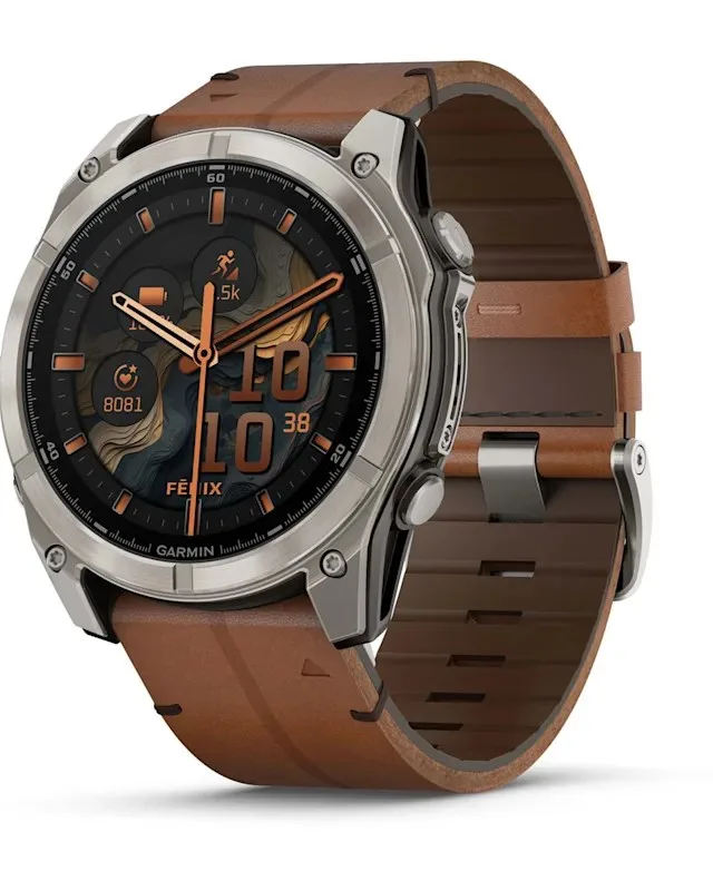 Garmin Fenix 8 3.56 Cm (1.4 ) AMOLED 51 Mm Digital 454 X 454 Pixels Touchscreen Titanium Wi-Fi GPS (Satellite)