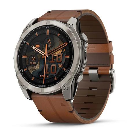 Garmin Fenix 8 3.56 Cm (1.4 ) AMOLED 51 Mm Digital 454 X 454 Pixels Touchscreen Titanium Wi-Fi GPS (Satellite)
