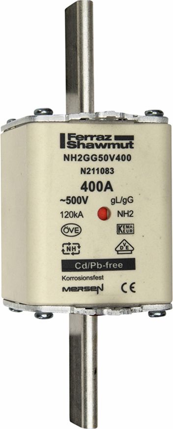 Mersen 1B283.000000 NH2 400A GG 500V NH-Sicherung Sf Spannungsfhrend