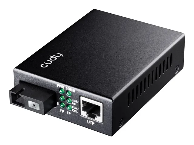 Cudy MC100GSB-60A Network Media Converter 1000 Mbit/S Multi-Mode Single-Mode Black
