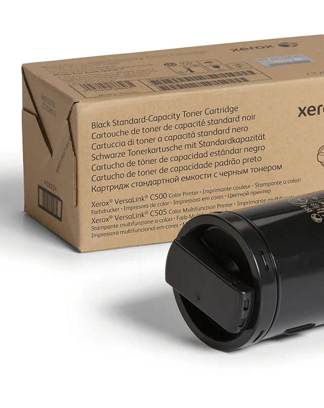 Xerox Genuine ® VersaLink® C500 Color Printer/C505 Color Multifunction Printer Black Standard capacity Toner Cartridge (5000 Pages) - 106R03862