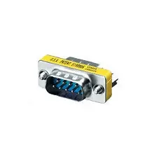 Equip Serial RS232 DB9 Gender Changer Coupler Male to Male