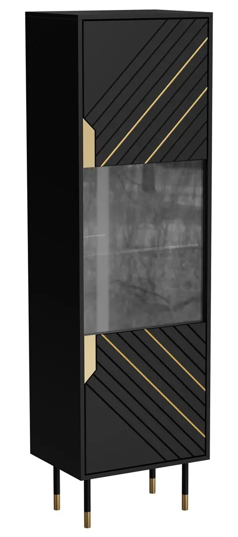 Cama MOUNTAIN Display Cabinet 54x40x180 Black Gold