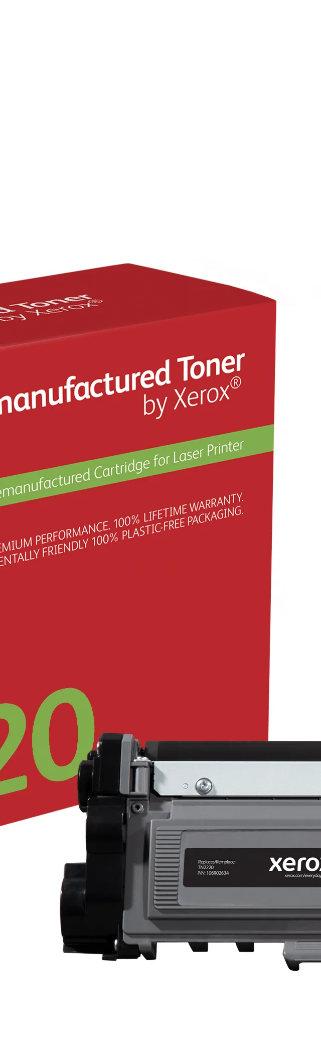 Everyday™ Mono Remanufactured Toner by Xerox compatible with Brother TN2220, High capacity