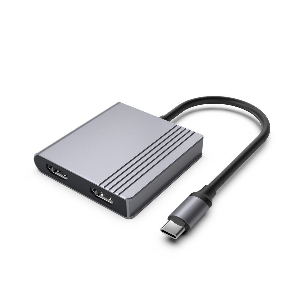 Gembird A-CM-COMBO3-04 USB Type-C 3-In-1 Multi-Port Adapter (2x USB Port 2x HDMI PD) Space Grey