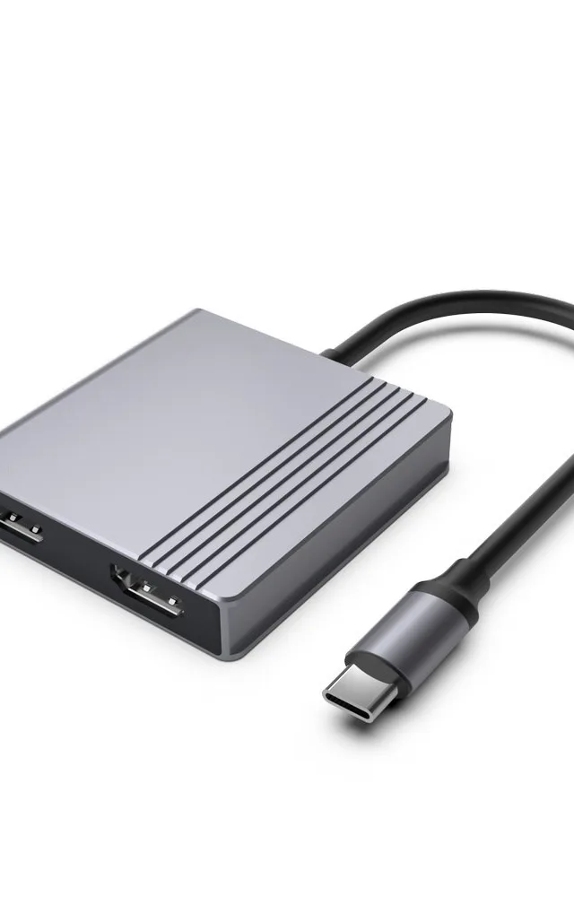 Gembird A-CM-COMBO3-04 USB Type-C 3-In-1 Multi-Port Adapter (2x USB Port 2x HDMI PD) Space Grey