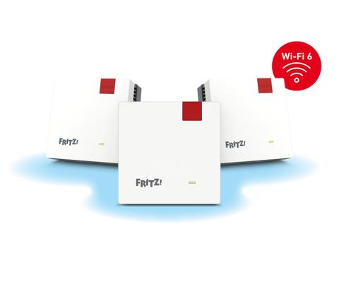 Mesh Set 1600 Dual-band (2.4 GHz / 5 GHz) Wi-Fi 6 (802.11ax) Red, White 1 Internal
