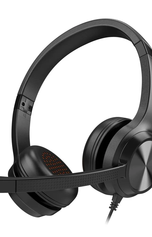 HEADPHONES WITH MICROPHONE CHAT USB