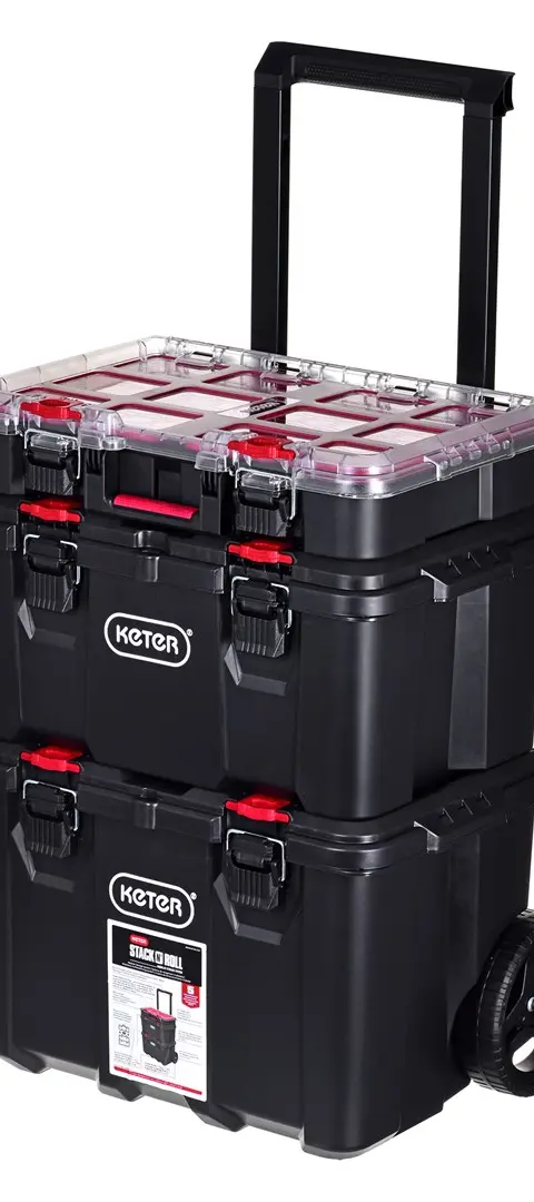 Set Of 3 Stack N Roll Boxes KETER