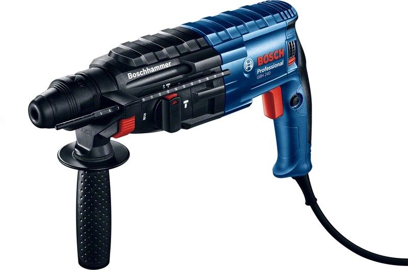 BOSCH ROTARY HAMMER DRILL WITH FORGING OPTION 790W 2.7J GBH 240