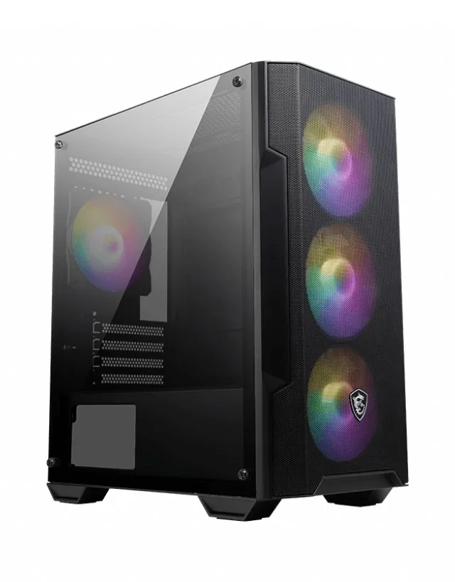 MSI MAG Forge M100A Micro Tower Black, Transparent