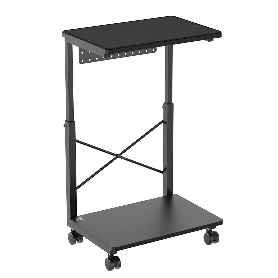 CPU Trolley Stand With NanoRS Shelf 80kg Max Adjustable Height 550 850mm RS430