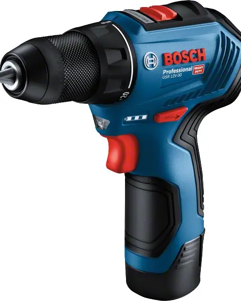BOSCH SCREWDRIVER GSR 12V-30 2x2.0Ah 30/17Nm BL CASE