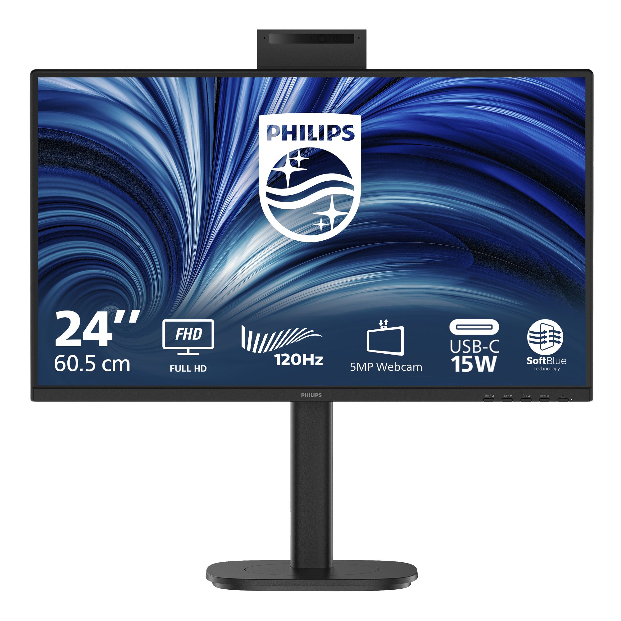 Philips 3000 series 24B2N3200JH/00 computer monitor 60.5 cm (23.8") 1920 x 1080 pixels Full HD LCD Black