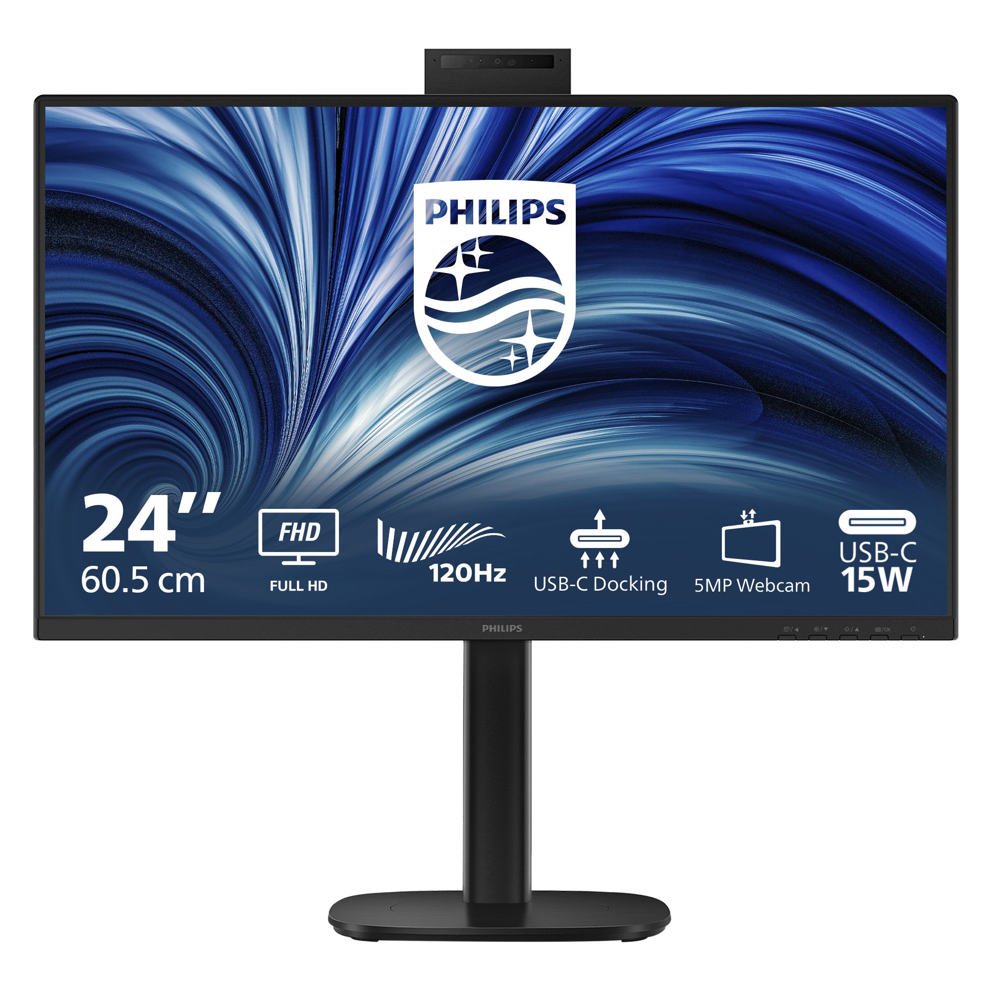 Philips 3000 series 24B2U3301H/00 computer monitor 60.5 cm (23.8") 1920 x 1080 pixels Full HD LCD Black