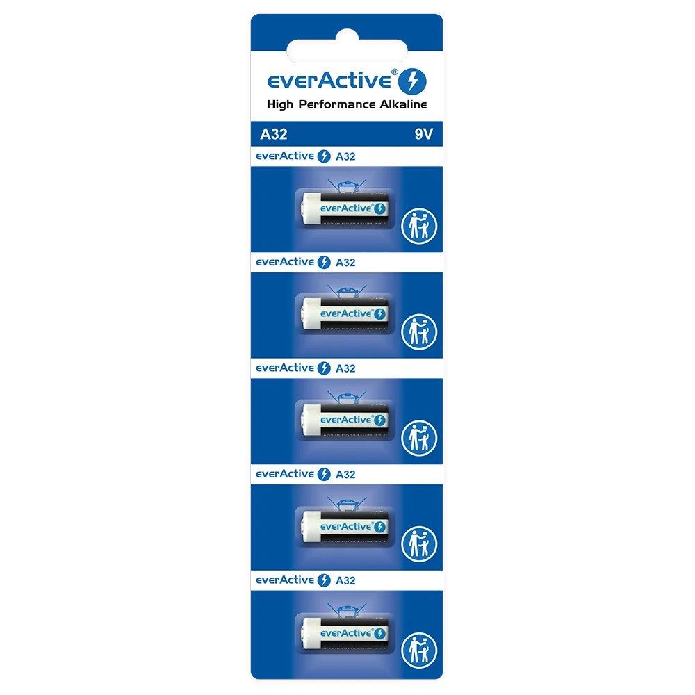 Alkaline Batteries To A Car Remote A32/32A 9V Blister 5 Pcs.