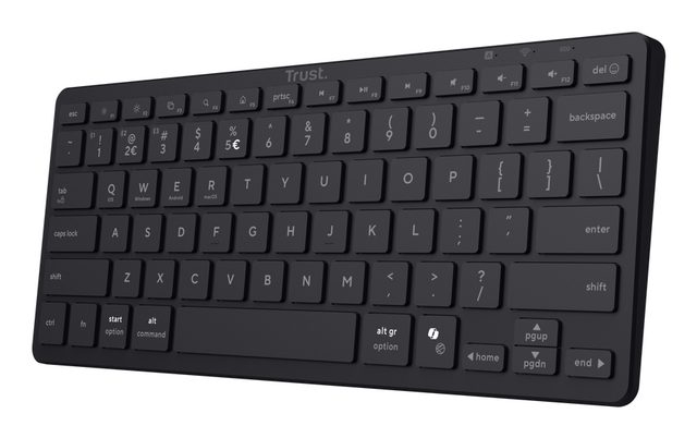 Trust Nado II keyboard Home/Office USB + Bluetooth QWERTY US English Black