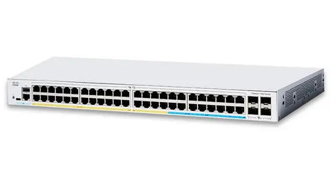 Cisco Catalyst 1300-48FP-4X Managed Switch, 48 Port GE, Full PoE, 4x10GE SFP+, Limited Lifetime Protection (C1300-48FP-4X)