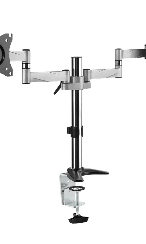LogiLink BP0077 monitor mount / stand 68.6 cm (27") Desk Black, Stainless steel