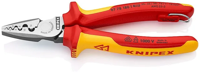 Crimping Pliers For Cable Ferrules 180mm