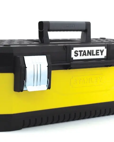 Stanley 1-95-612 Small Parts/Tool Box Metal Plastic Black Yellow
