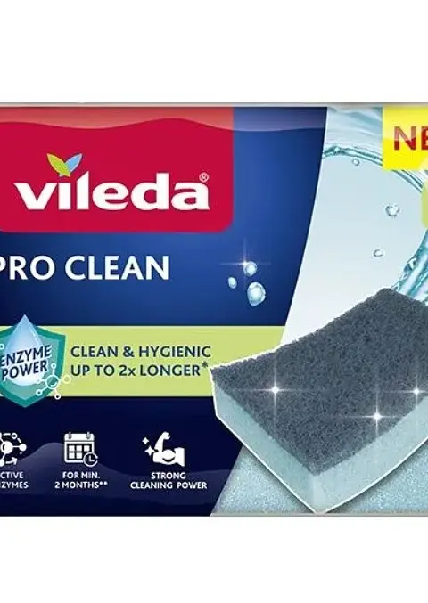Vileda Pro Clean Enzyme Scourer 2 Pcs.
