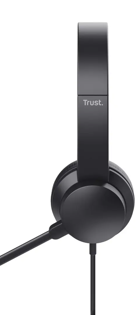 Trust HS-201 Headset Wired Head-band Office/Call center USB Type-A Black
