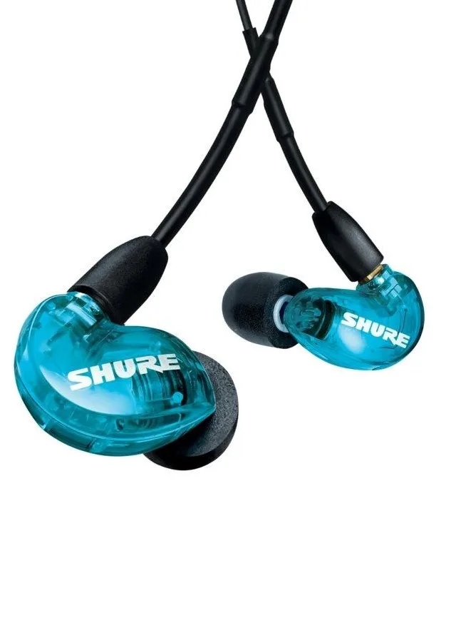 Shure AONIC 215 - In-Ear Headphones With Single Transducer And 3.5mm Cable (Blue)