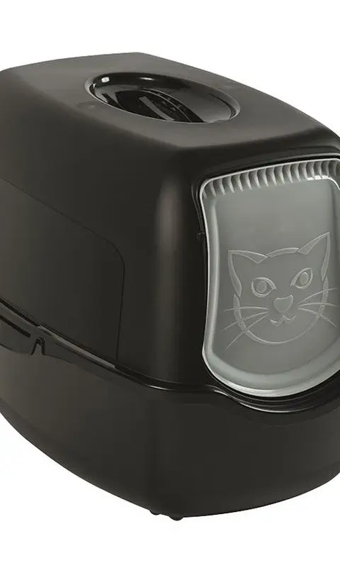 ROTHO Bailey Hooded Litter Box Black