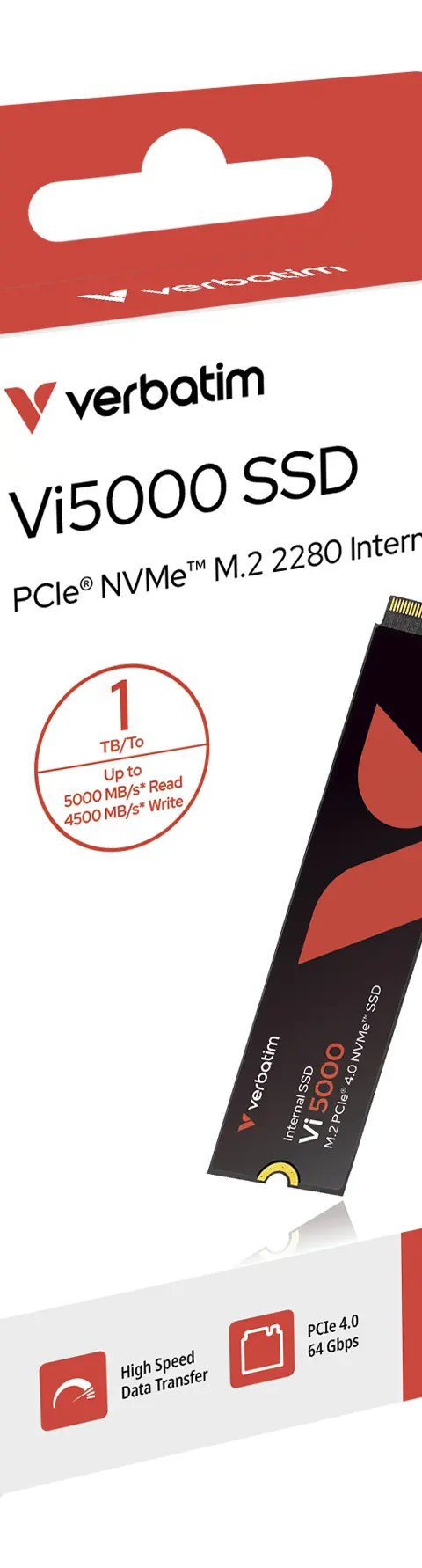 Verbatim Vi5000 PCIe NVMe M.2 SSD 1TB