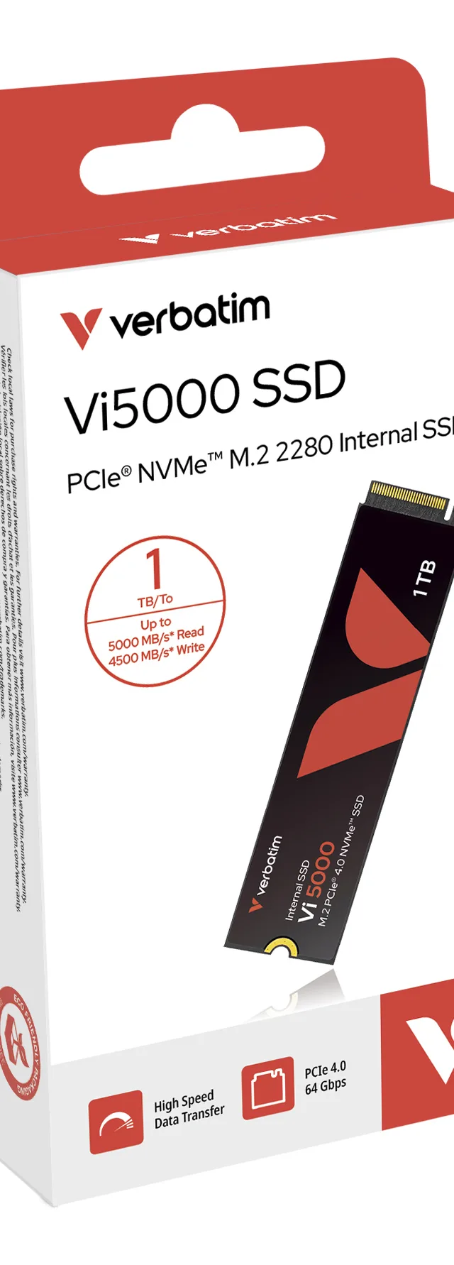 Verbatim Vi5000 PCIe NVMe M.2 SSD 1TB