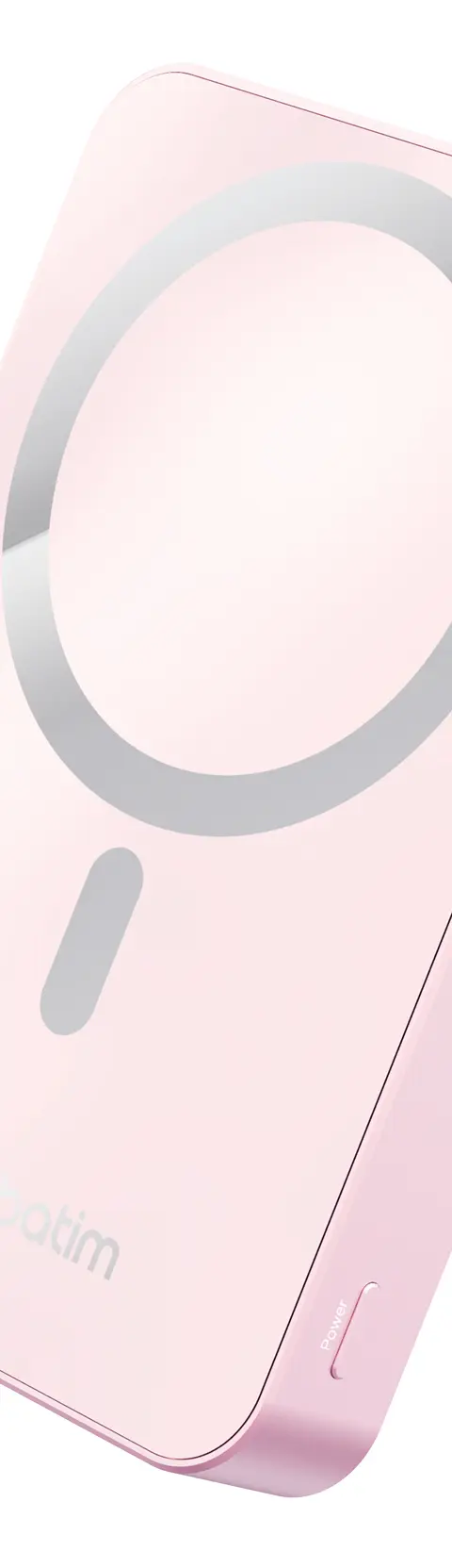 Verbatim Charge 'n' Go Magnetic Wireless Power Bank with stand - 10000 mAh Pink