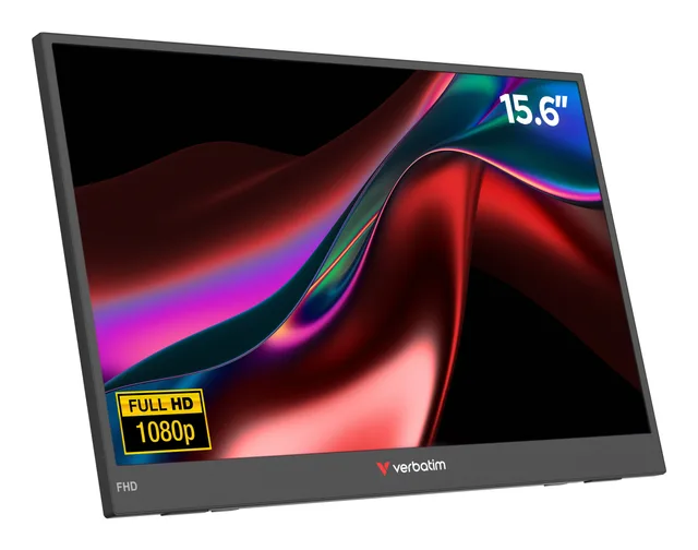 Verbatim Portable 15.6" FHD Monitor LIGHT Portable monitor Black 15.6" LCD 1920 x 1080 pixels