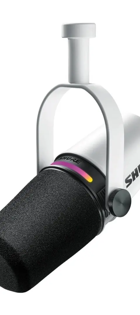 Shure MV7 W - Lectern/Vocal Microphone With XLR/USB-C Connector White