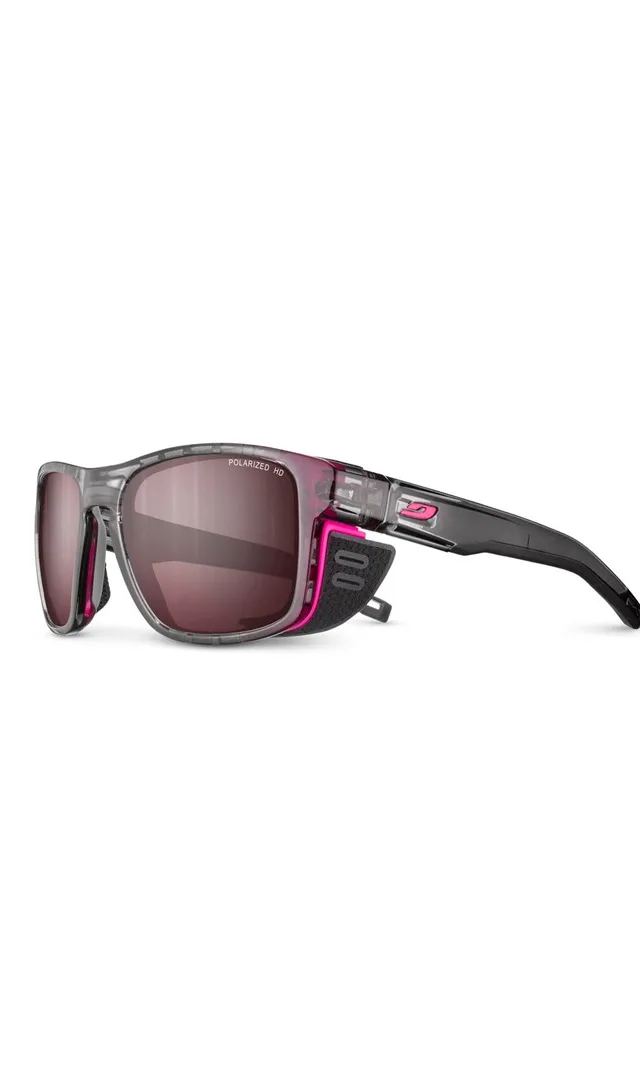 Okulary Z Polaryzacją Julbo Shield M - Spectron Polarized 3 HD - Grey Tranlu/Pink