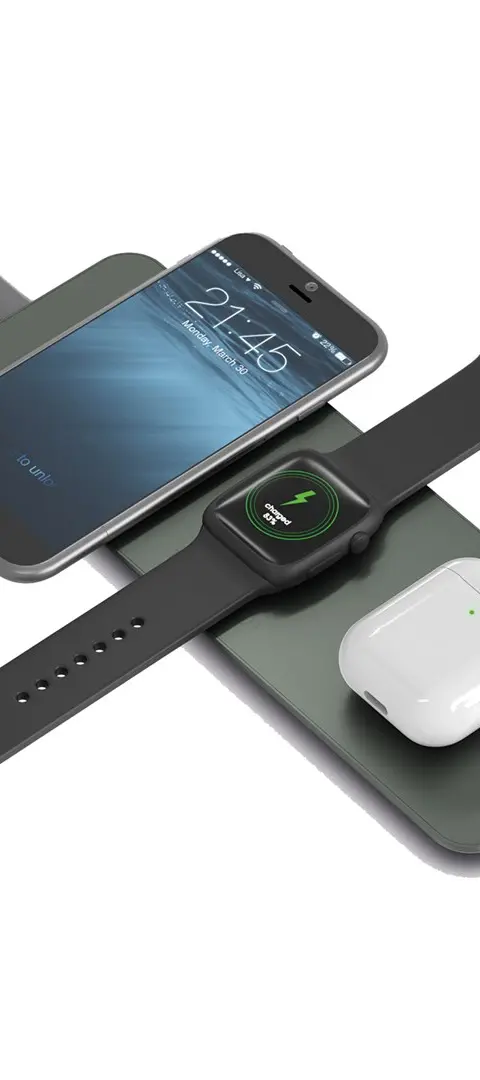 Terratec ChargeAIR All Headphones, Headset, Smartphone, Smartwatch Green Wireless charging Fast charging Indoor