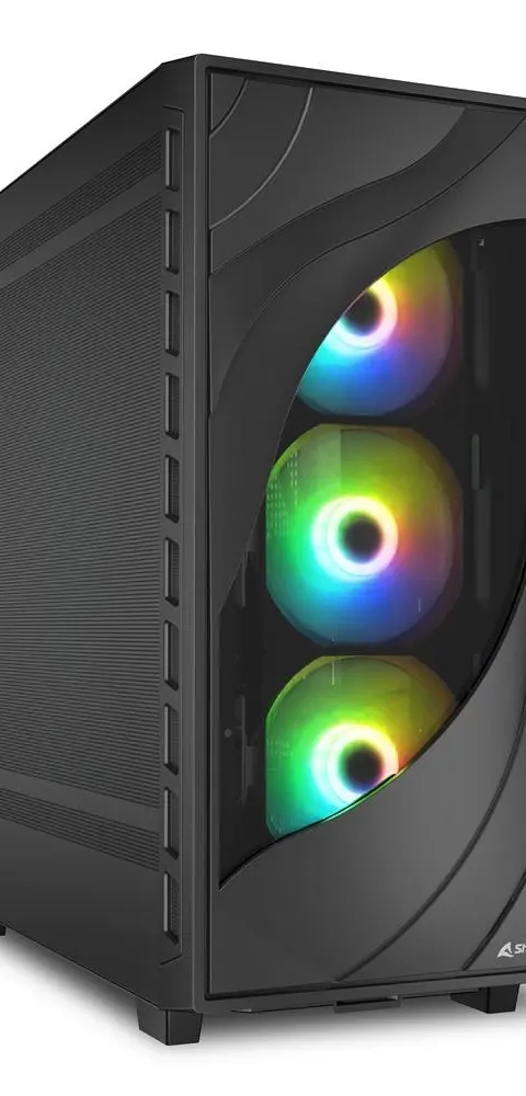Sharkoon REBEL C80M RGB Midi Tower Black