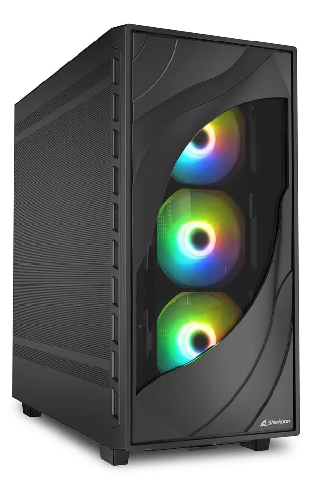 Sharkoon REBEL C80M RGB Midi Tower Black