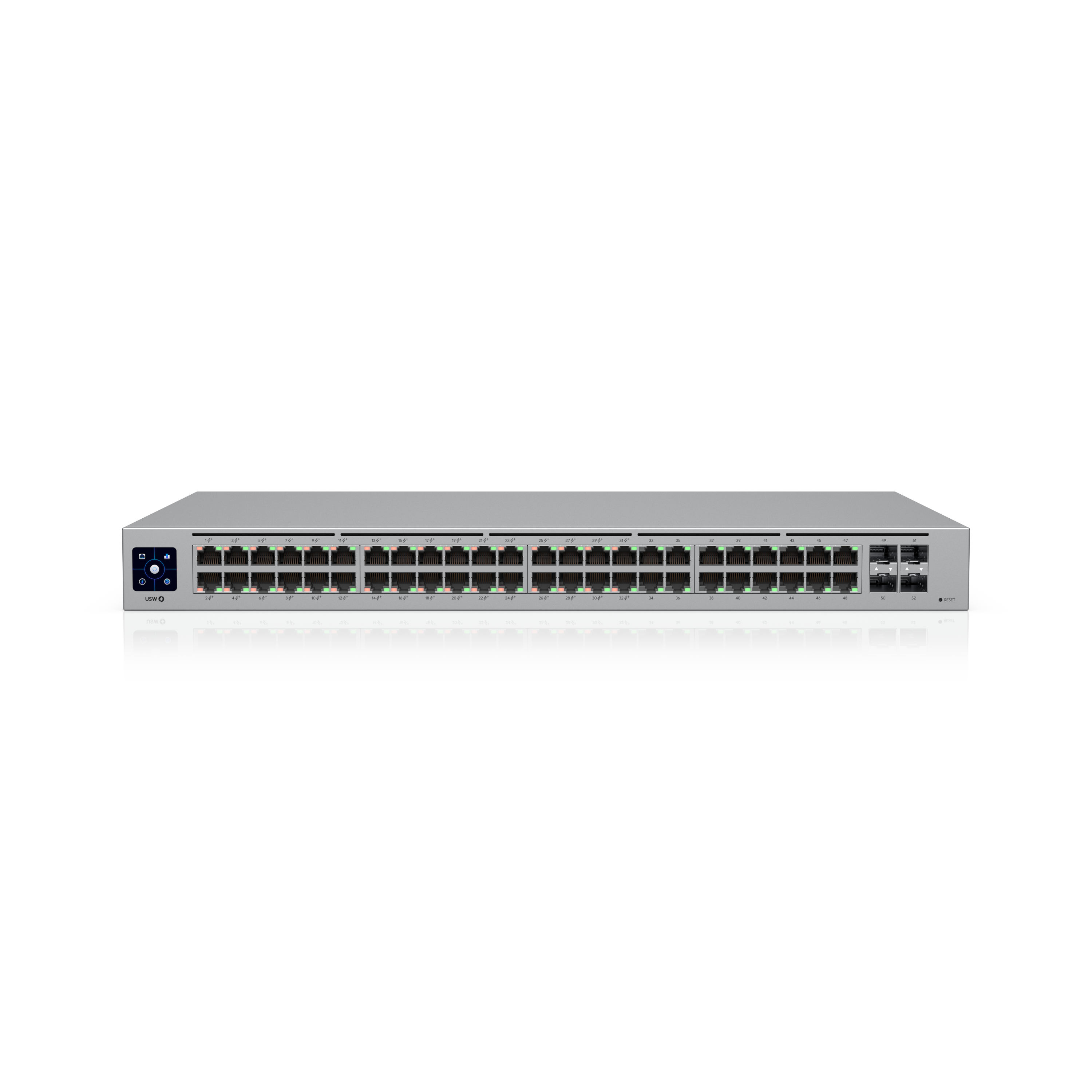 Ubiquiti UniFi USW-48-POE network switch Managed L2 Gigabit Ethernet (10/100/1000) Power over Ethernet (PoE) 1U Stainless steel