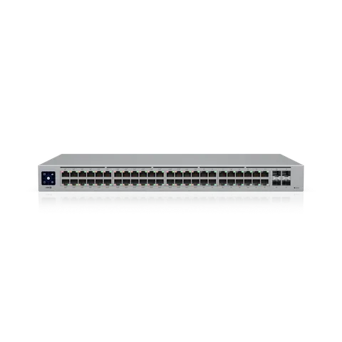 Ubiquiti UniFi USW-48-POE network switch Managed L2 Gigabit Ethernet (10/100/1000) Power over Ethernet (PoE) 1U Stainless steel