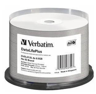 Verbatim DataLifePlus 8.5 GB DVD+R DL 50 pc(s)