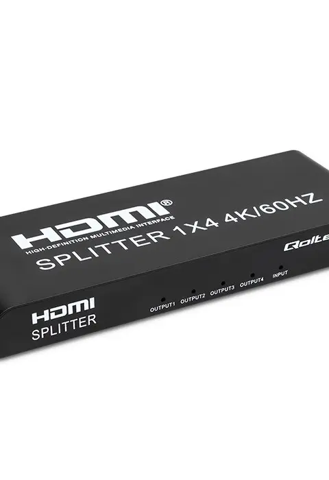 Qoltec 51799 Active HDMI Splitter 4 X HDMI 4K X 2K 6Gb/S 60Hz