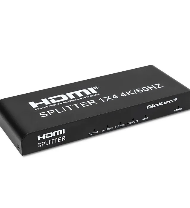 Qoltec 51799 Active HDMI Splitter 4 X HDMI 4K X 2K 6Gb/S 60Hz